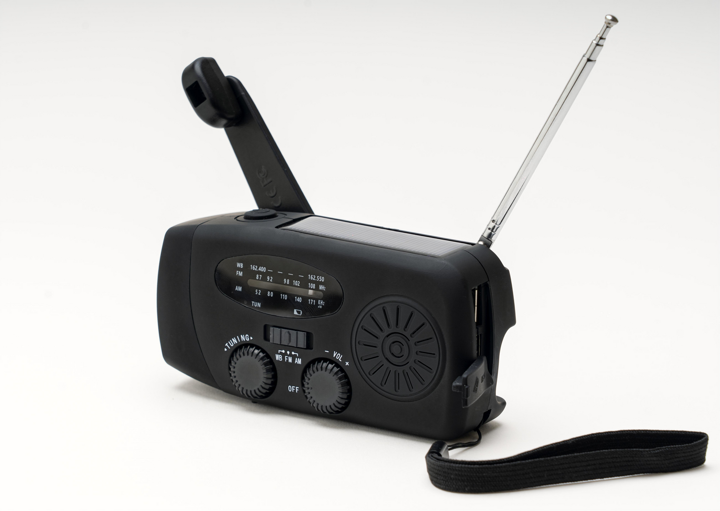 Moor Solar Radio w/ hand Crank plus Built-In 4000mAh Power bank