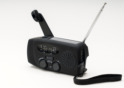 Moor Solar Radio w/ hand Crank plus Built-In 4000mAh Power bank
