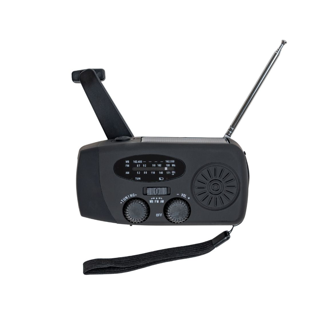 Moor Solar Radio w/ hand Crank plus Built-In 4000mAh Power bank